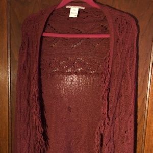 American Rag Oversized Maroon Sweater/Cardigan